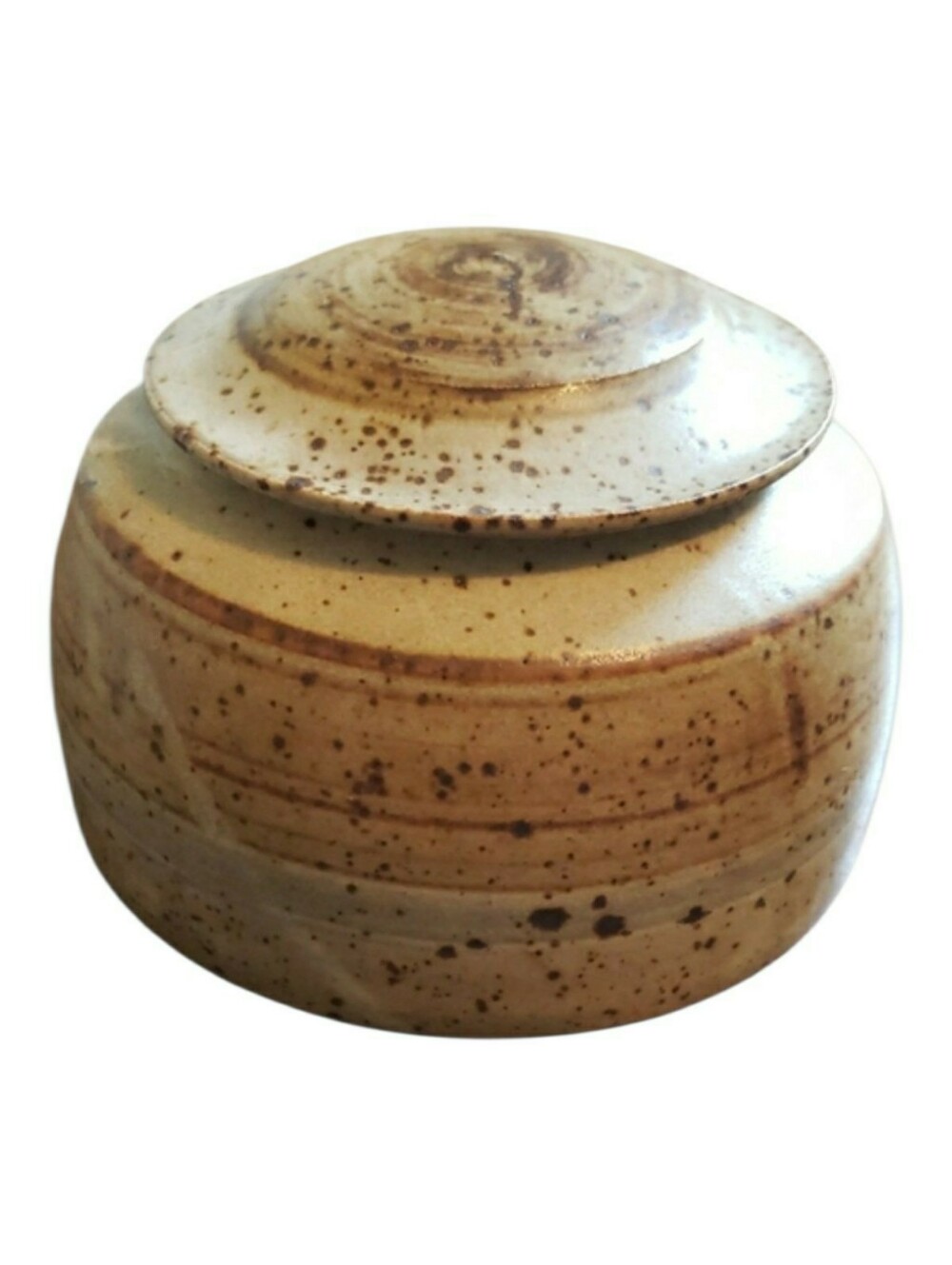 Signed Haas Pottery Studio Pottery Trinket Spice Jar - Picture 3 of 14